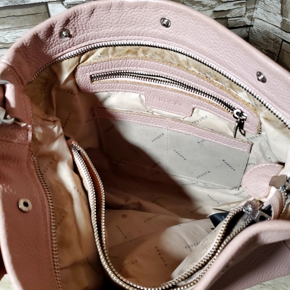 Rudsak Pink Pebble Leather Hobo - Picture 3 of 5
